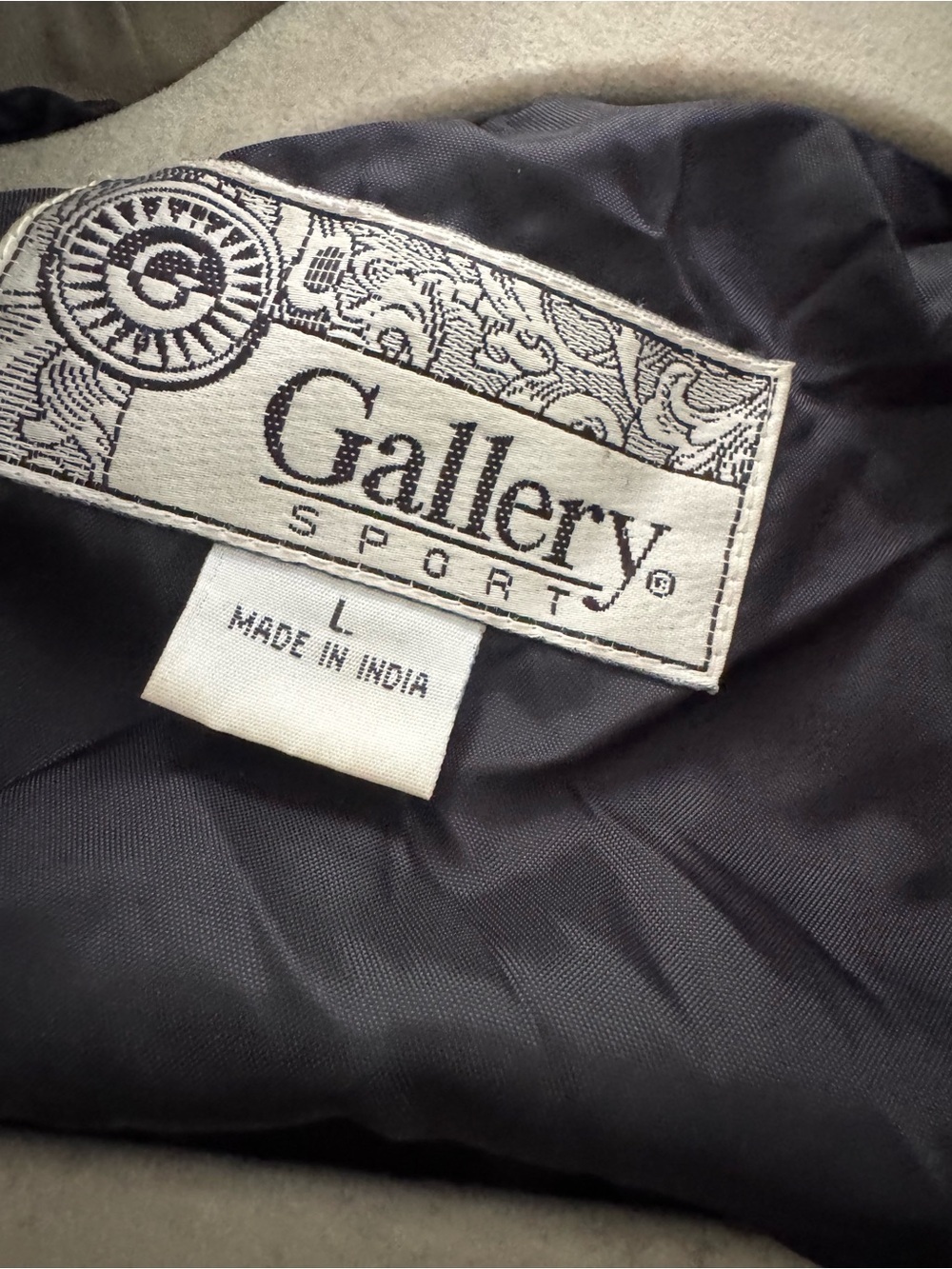 Gallery Sport Lightweight Utility Jacket Black Tan Women’s Large Windbreaker - Picture 5 of 6